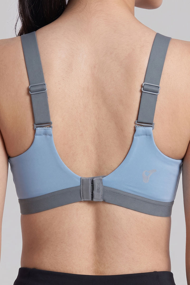 Zelocity Padded High Impact Quick Drying Sports Bra- Indian Teal — image 4